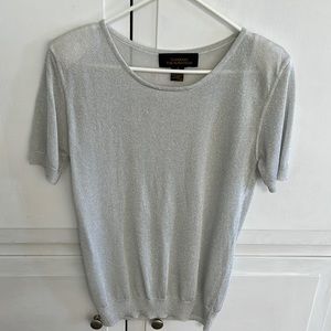 Lightweight Silver on White T